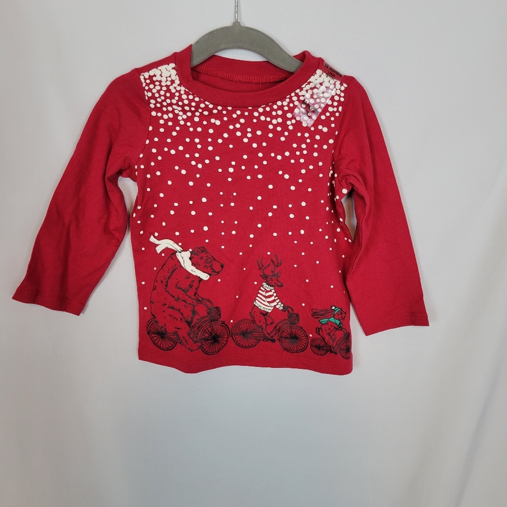 NEW - First Impressions Boy's Long-Sleeve Top in Red (various sizes)